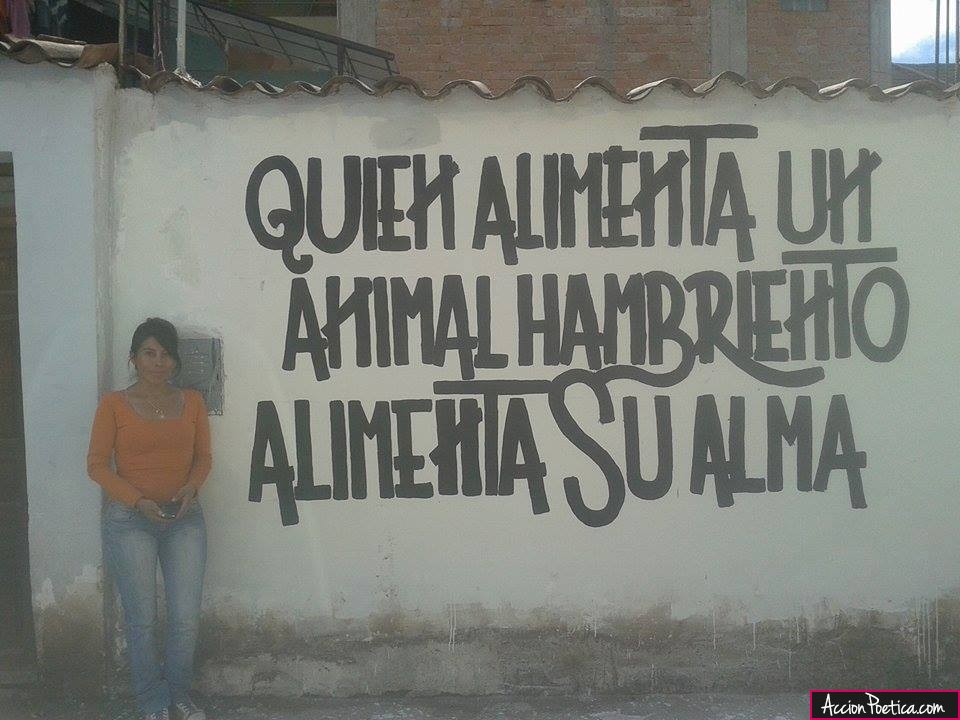 Quien alimenta un animal hambriento alimenta su alma