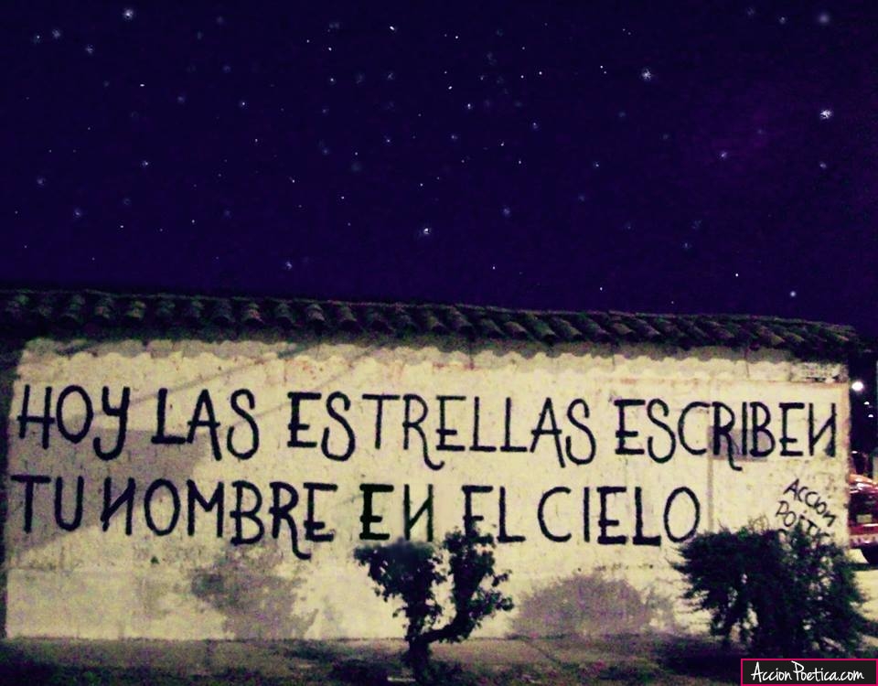 Hoy las estrellas escriben tu nombre en el cielo