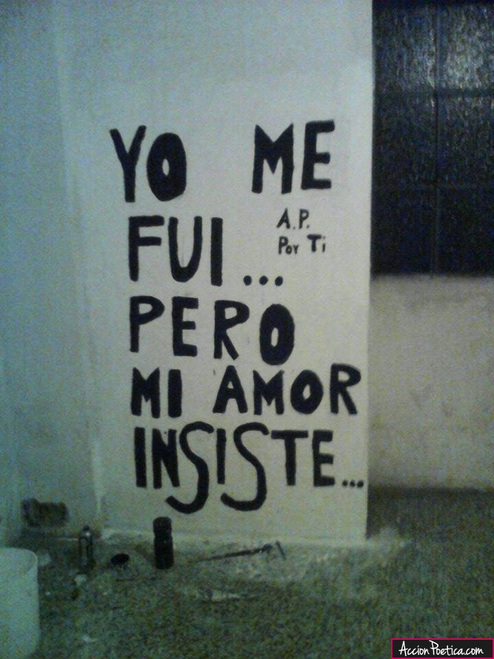 Yo me fui… pero mi amor insiste