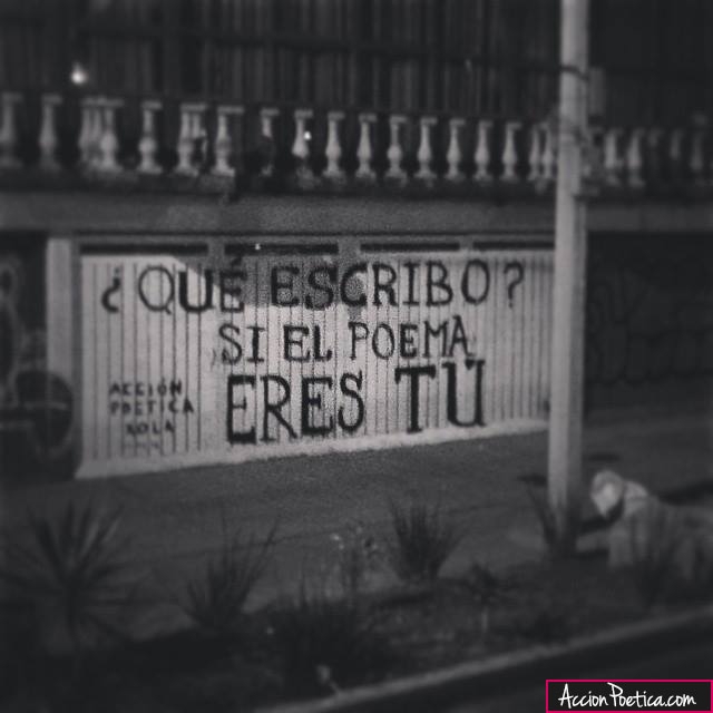 ¿Qué escribo? si el poema eres tú