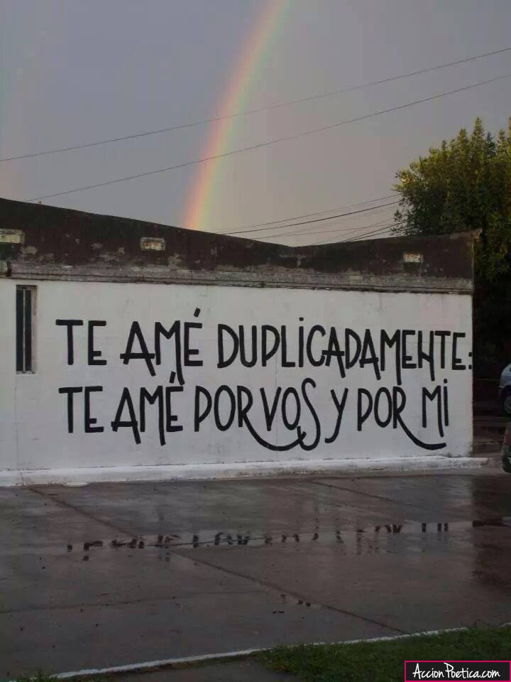 Te amé duplicadamente: Te amé por vos y por mi