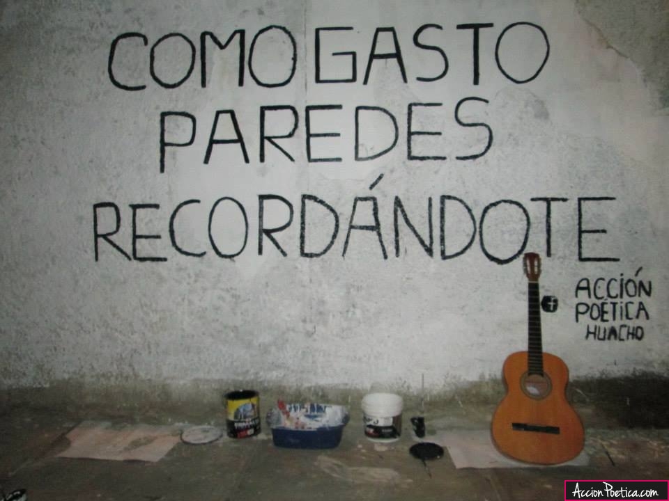 Como gasto paredes recordándote