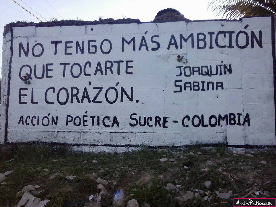 No tengo más ambición que tocarte el corazón