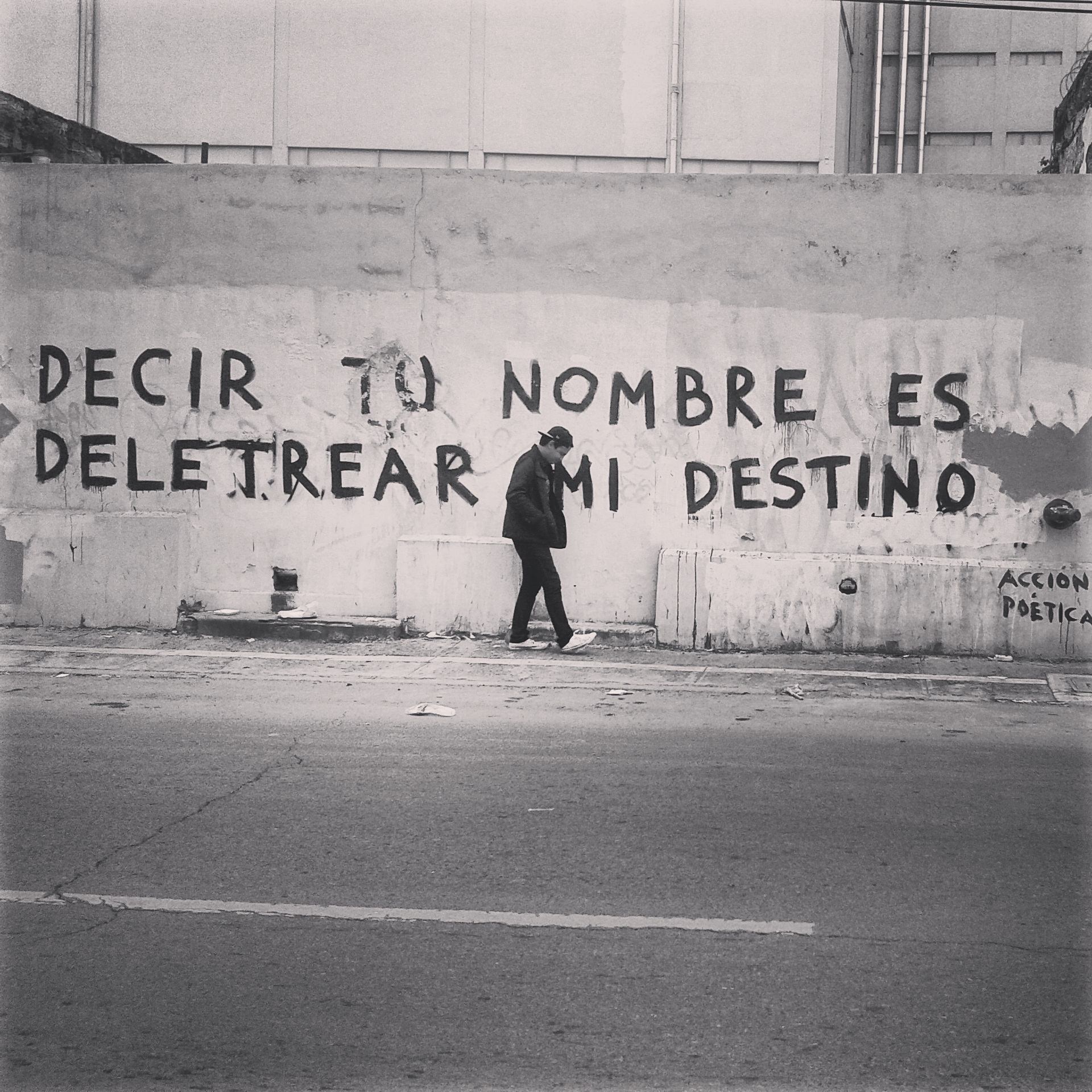 Decir tu nombre es deletrear mi destino