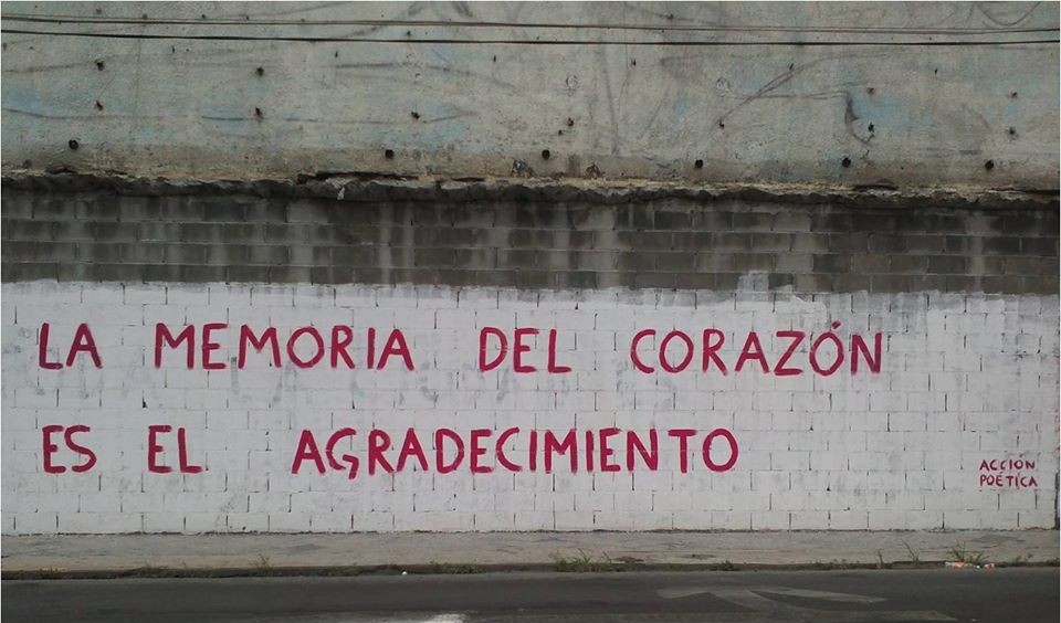 La memoria del corazón es el agredecimiento