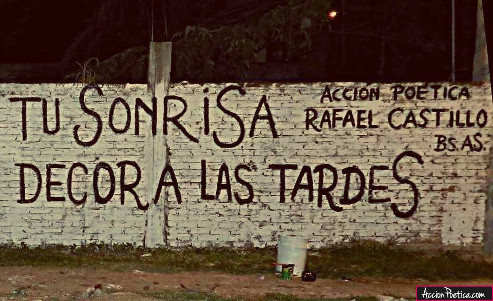 Tu sonrisa decora la tarde