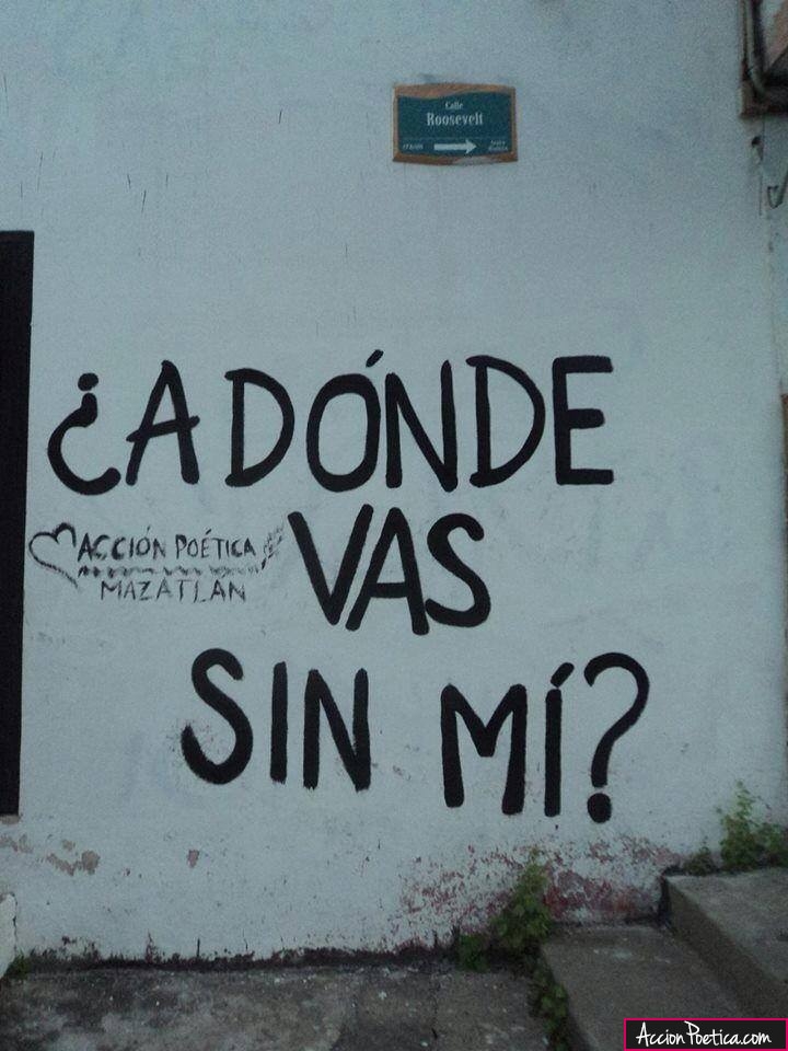 ¿A dónde vas sin mí?