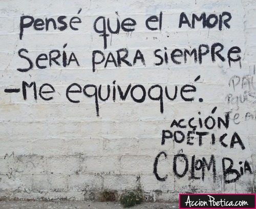 Pensé que el amor sería para siempre, me equivoqué