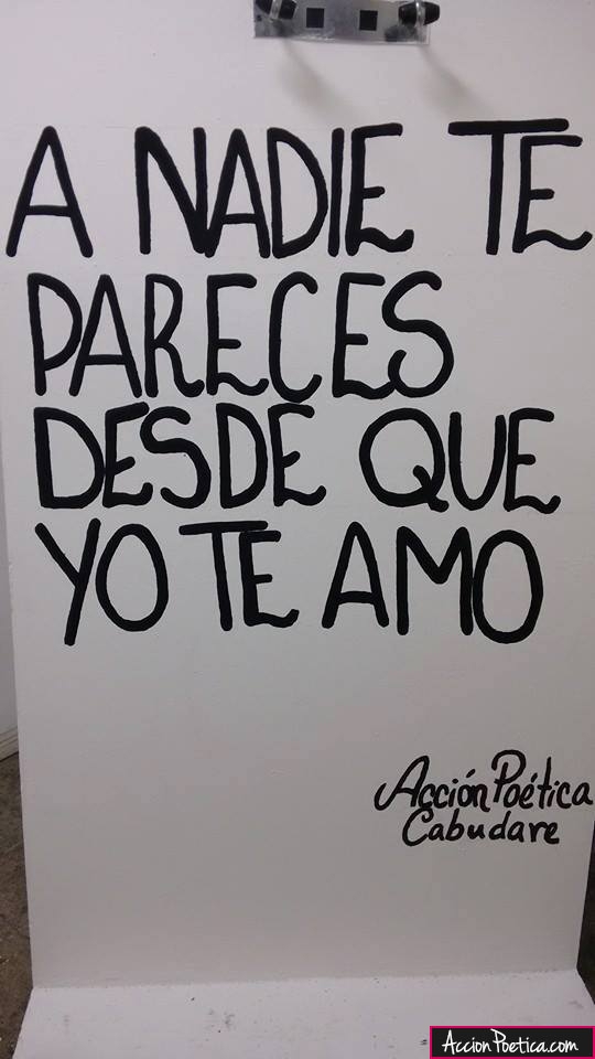 A nadie te pareces desde que yo te amo