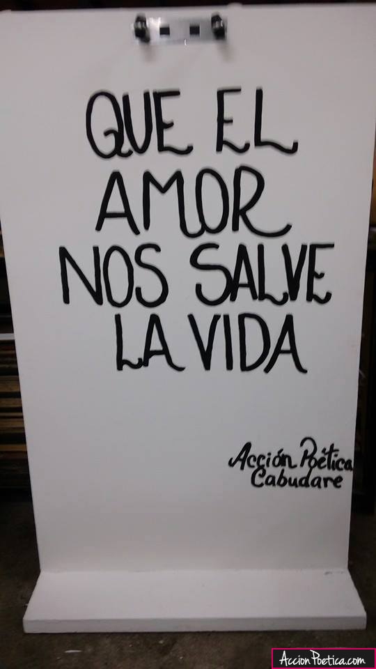 Que el amor nos salve la vida
