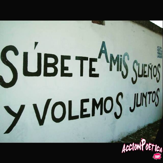 Súbete a mis sueños y volemos juntos